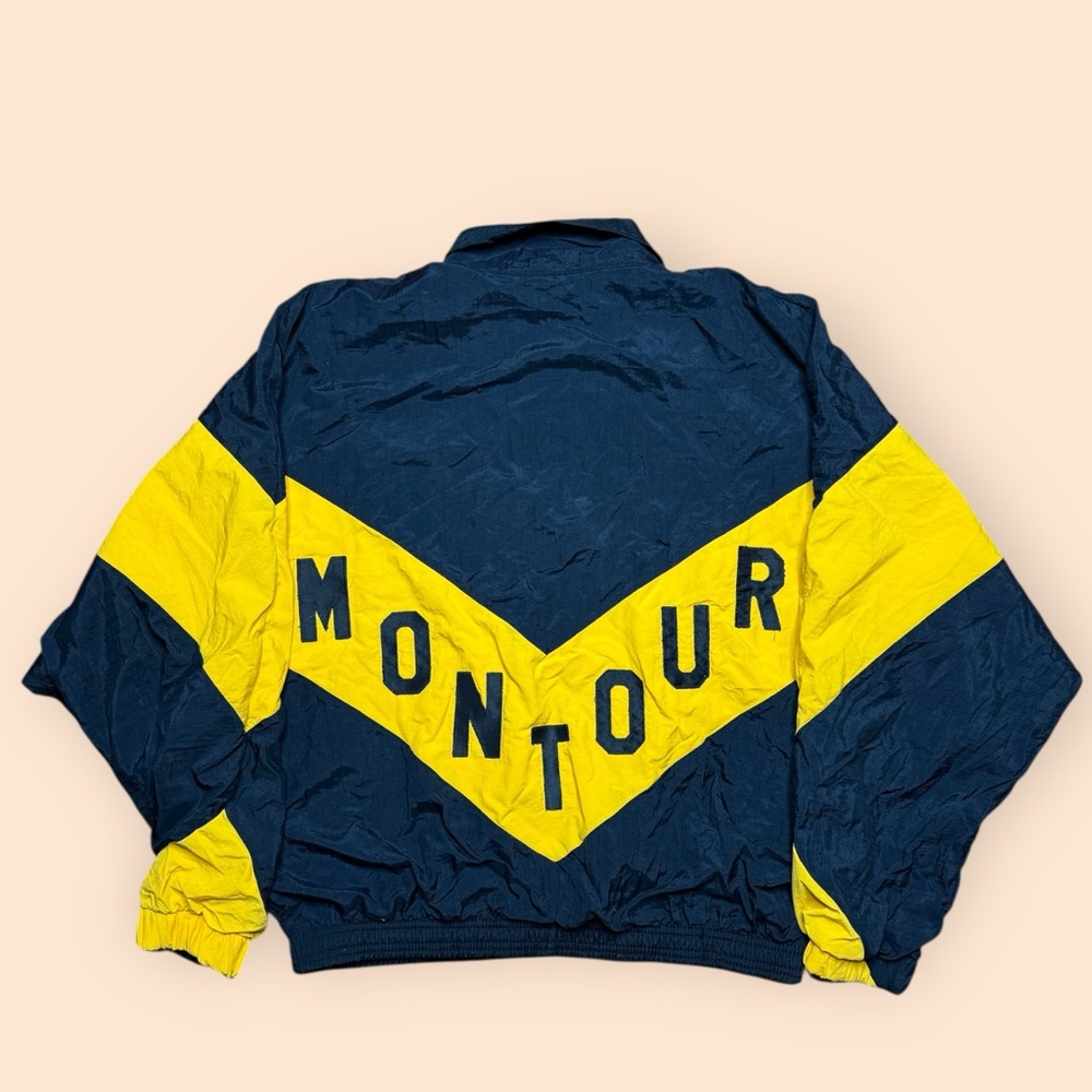 Vintage 1990s Montour Spartans Windbreaker Jacket Medium Vtg Pittsburgh